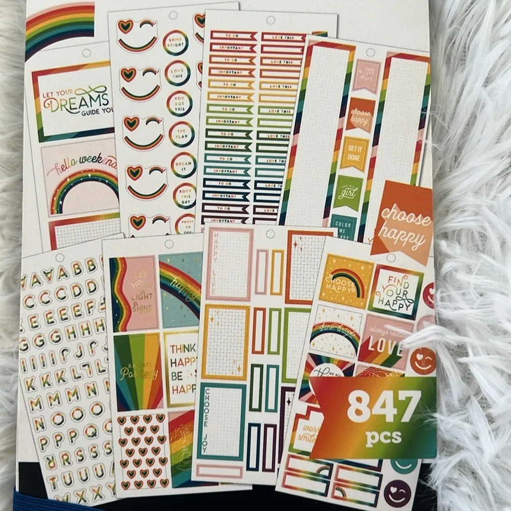 The Happy Planner Rainbow dreams sticker pack